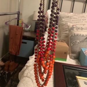 Francesca’s long layered beaded necklace